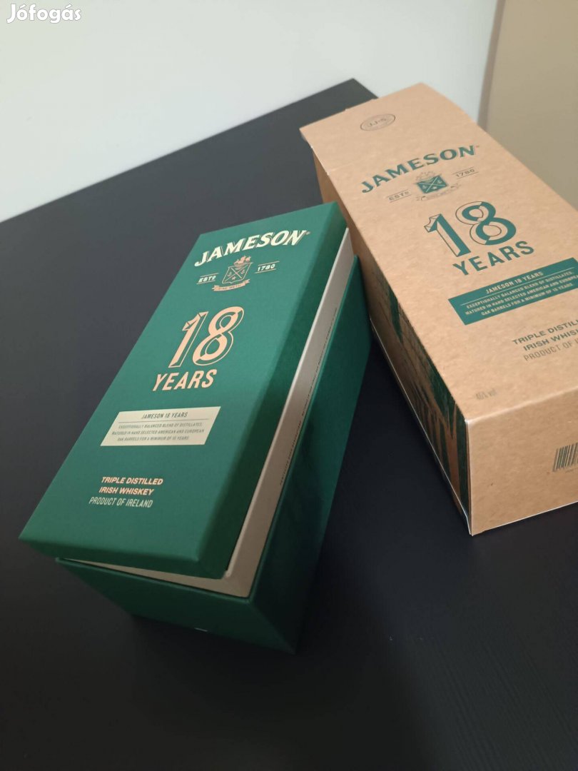 Jameson whisky díszdoboz -üres