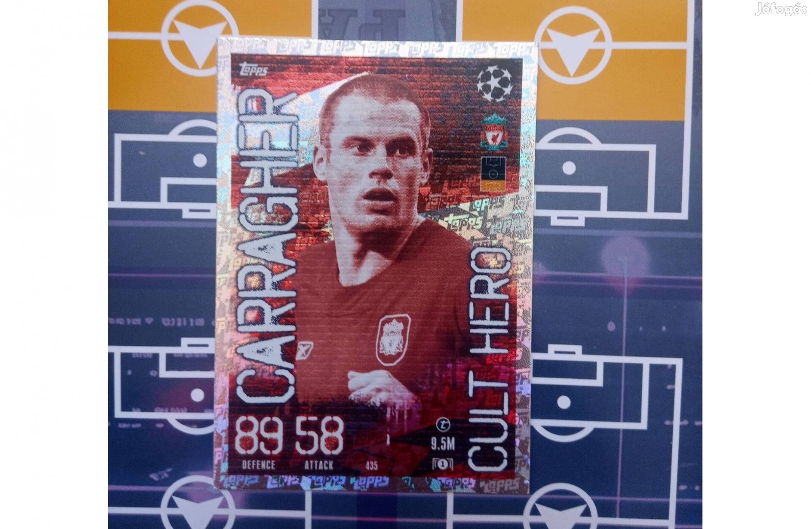 Jamie Carragher Liverpool UEFA Cult Hero kártya