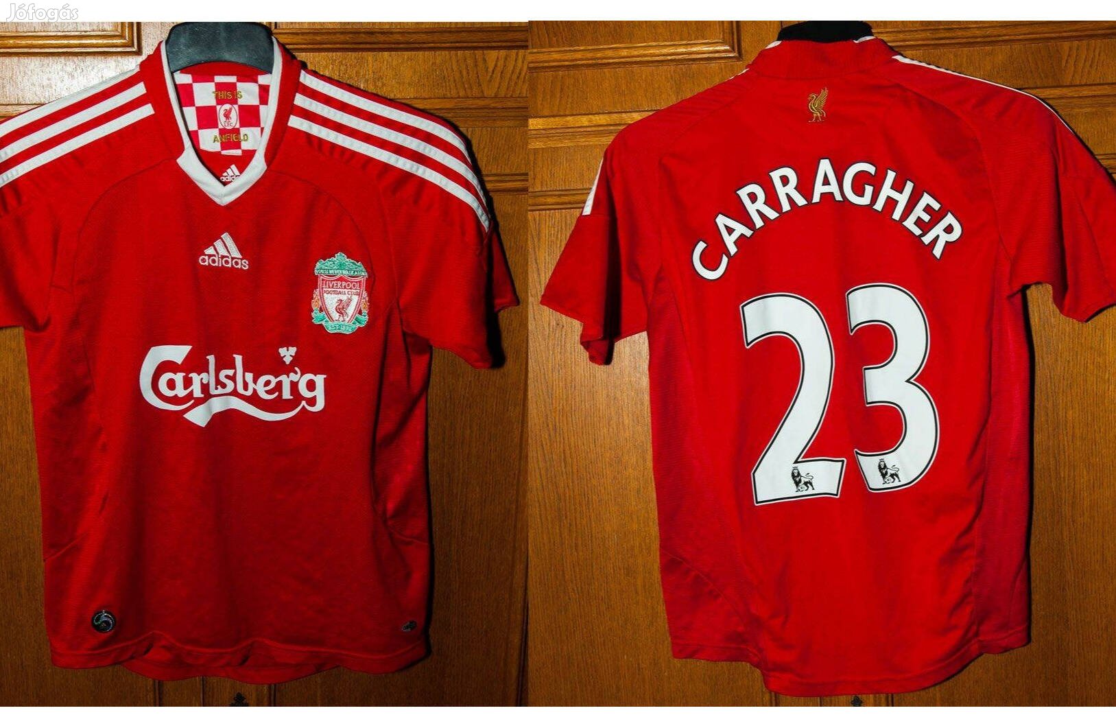 Jamie Carragher - Liverpool eredeti adidas gyerek mez (L, 164)