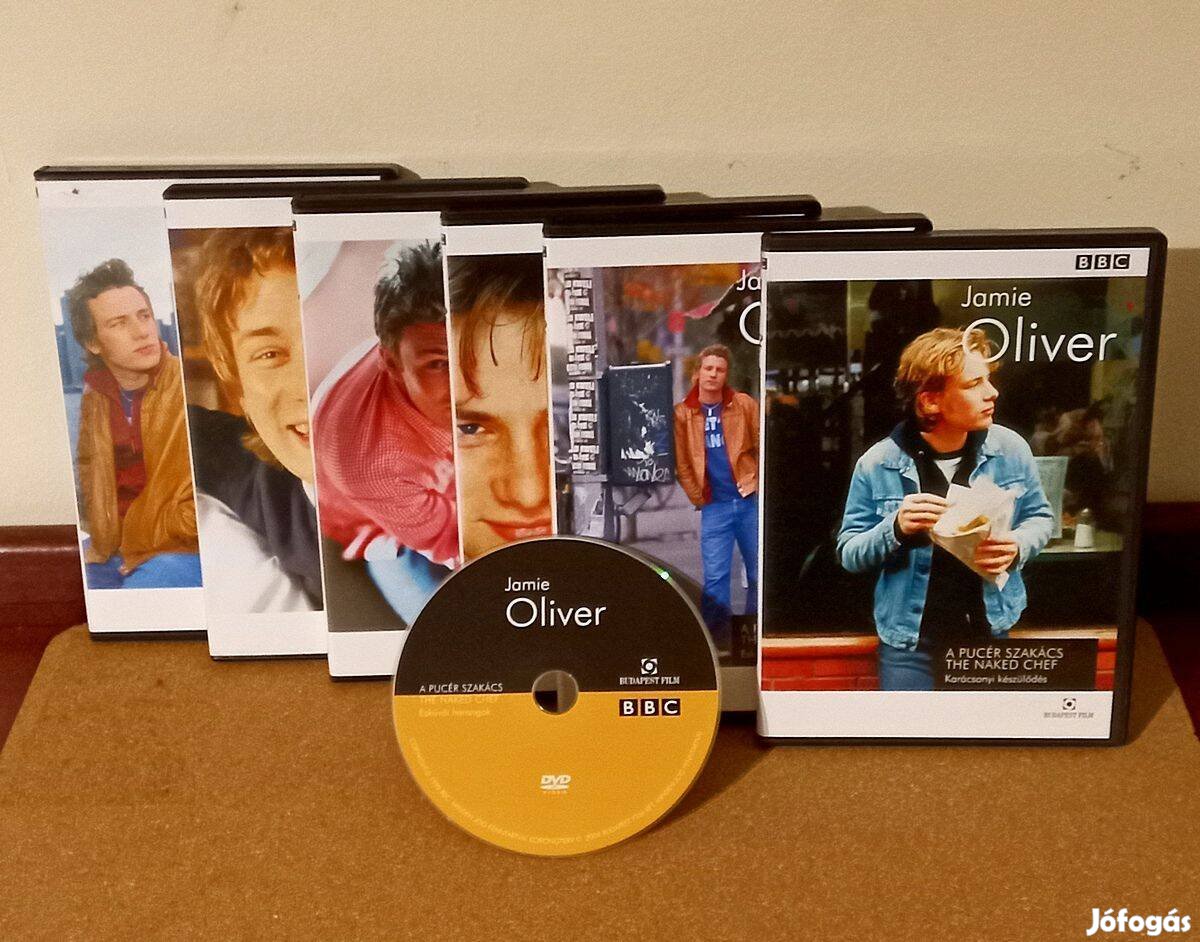 Jamie Oliver szakács 6 részes DVD sorozata magyarnyelvű eladó