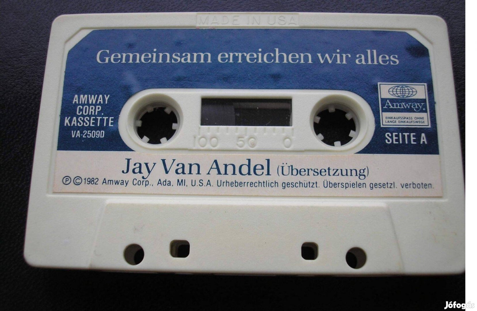Jan Van Andel-Amway oktatási anyag ,1982 , Made In USA króm