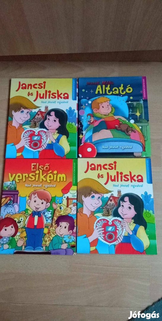 Jancsi és Juliska, Első versikém , Altatódal leporelló Új könyvek