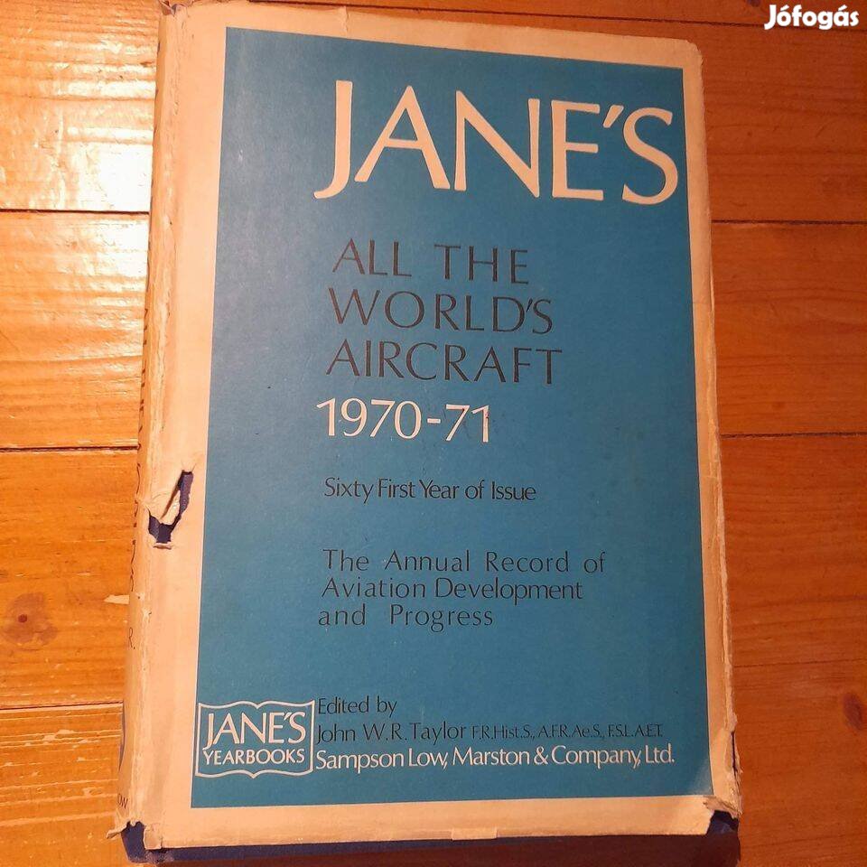 Jane'S A Világ összes repülőgépe 1970-71 Angol Nyelvű