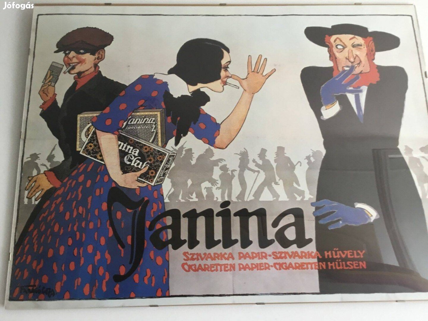 Janina Faragó Géza plakát offszett nyomata 82x62 cm