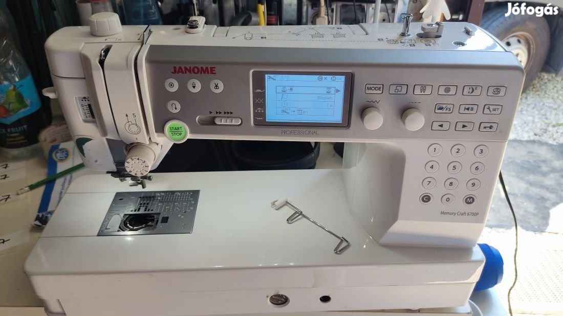 Janome Memory Craft 6700 Professional varrógép - hiányos