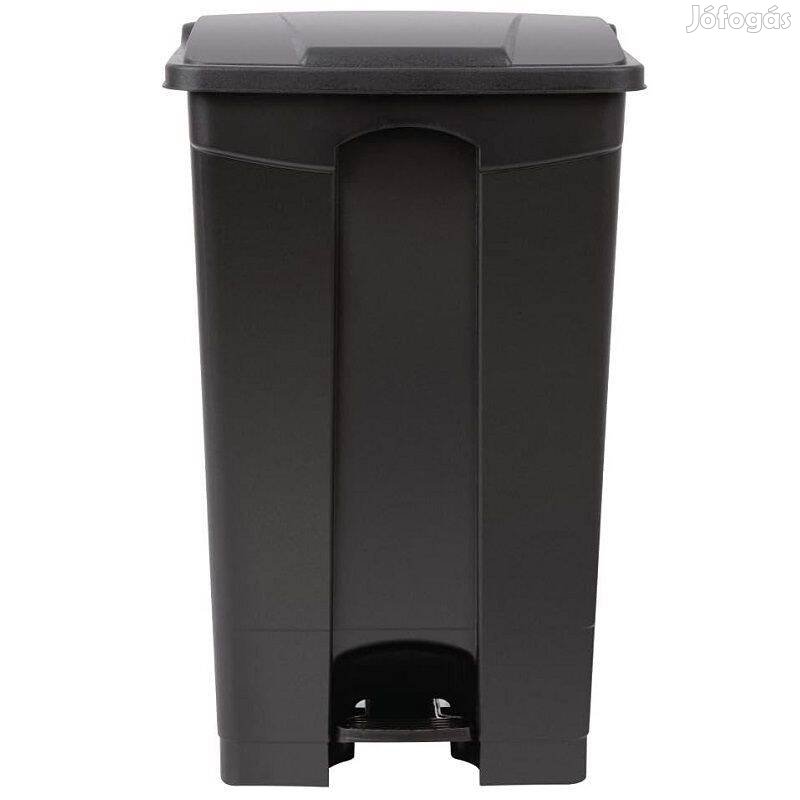 Jantex pedálos konyhai szemetes, 87 liter, 82x49,5x40cm - fekete