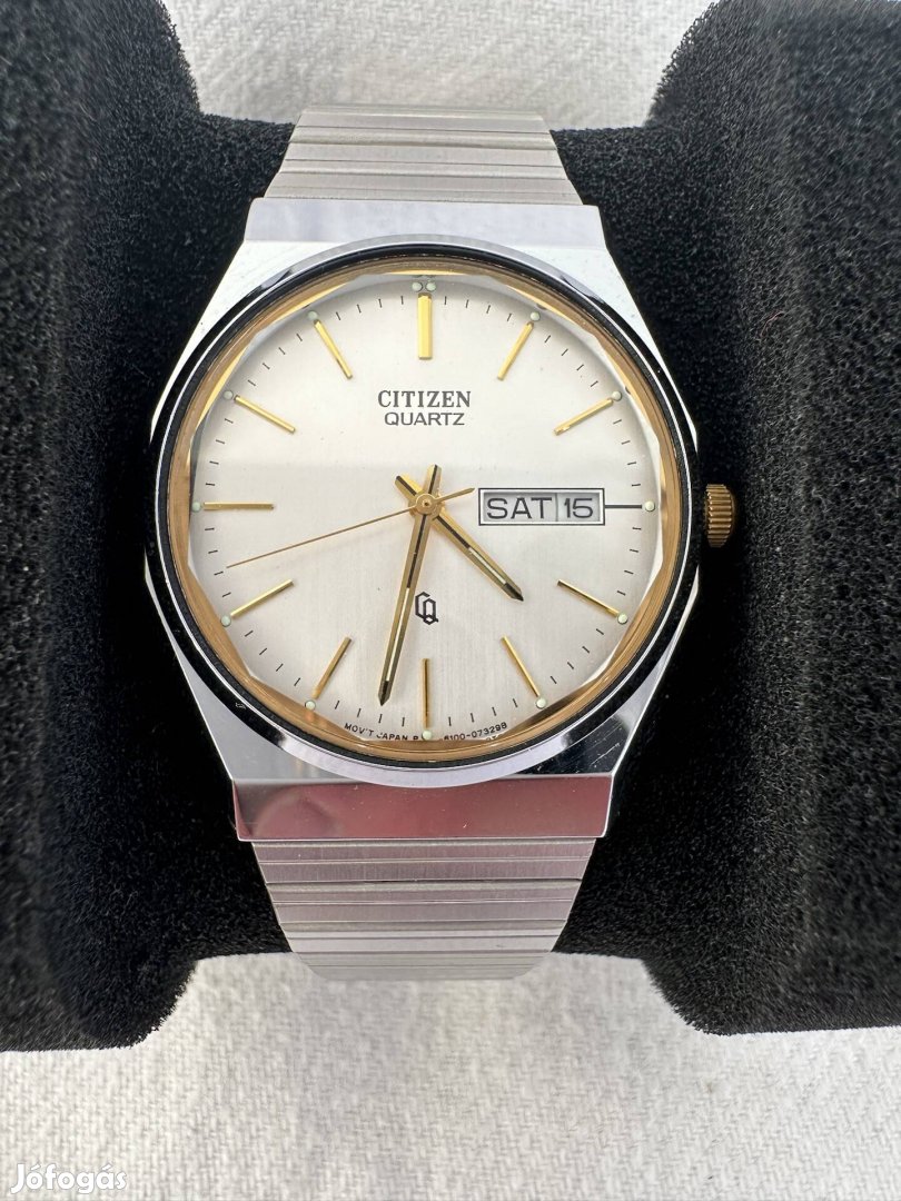 Japán Citizen eredeti kvarc férfi óra 35x39 mm tokméret acél