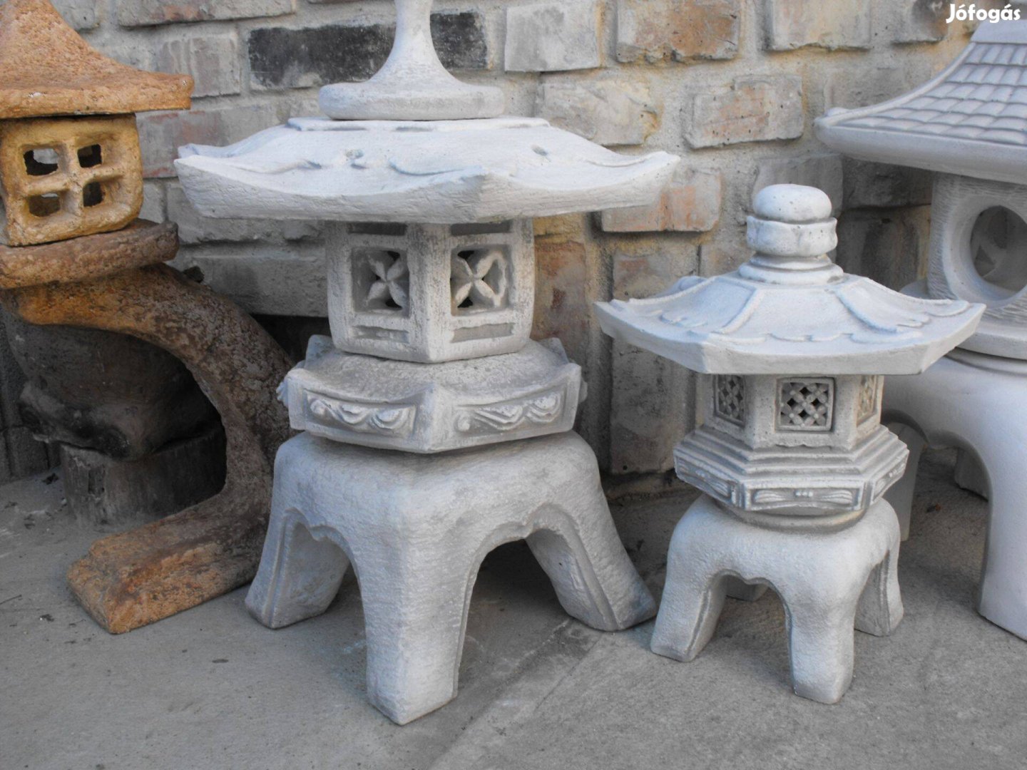 Japán kertépítő pagoda kő kerti lámpa szobor Minőségi Fagyálló műkő