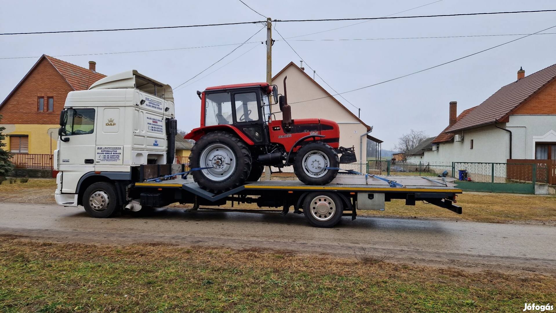 Járműszállitás, gépszállitás, Mtz, John Deere, Steyr, Case Ih, Fendt