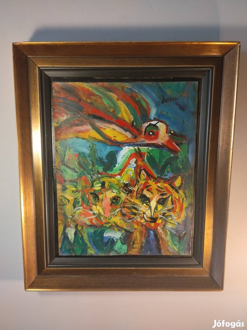 Jaru olaj vászon 63x53 festmény