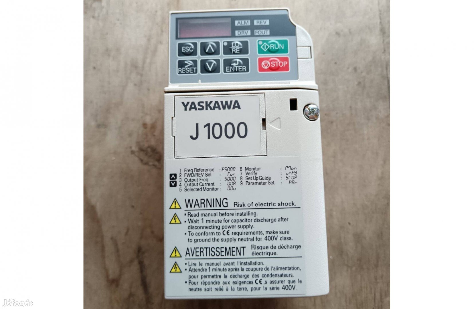 Jaskawa J1000 frekvenciaváltó