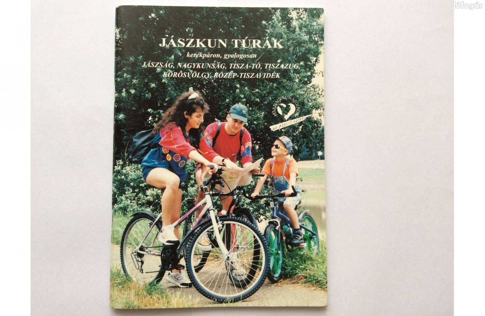 Jászkun túrák kerékpáron gyalogosan 1996-os térkép útikönyv