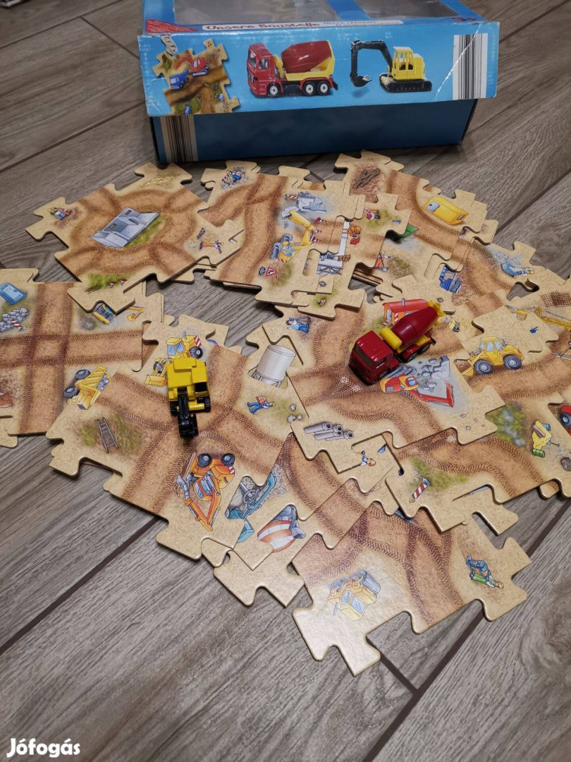 Játék Autópálya puzzle 2 autóval