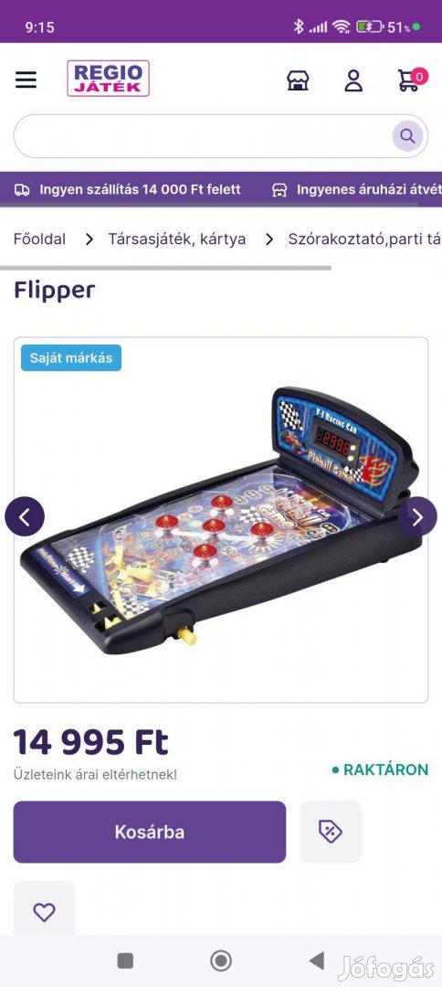 Játék Flipper