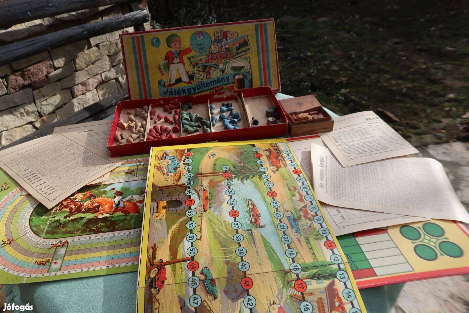 Játék régi gyűjtemény 6 játékhoz eredeti leirással