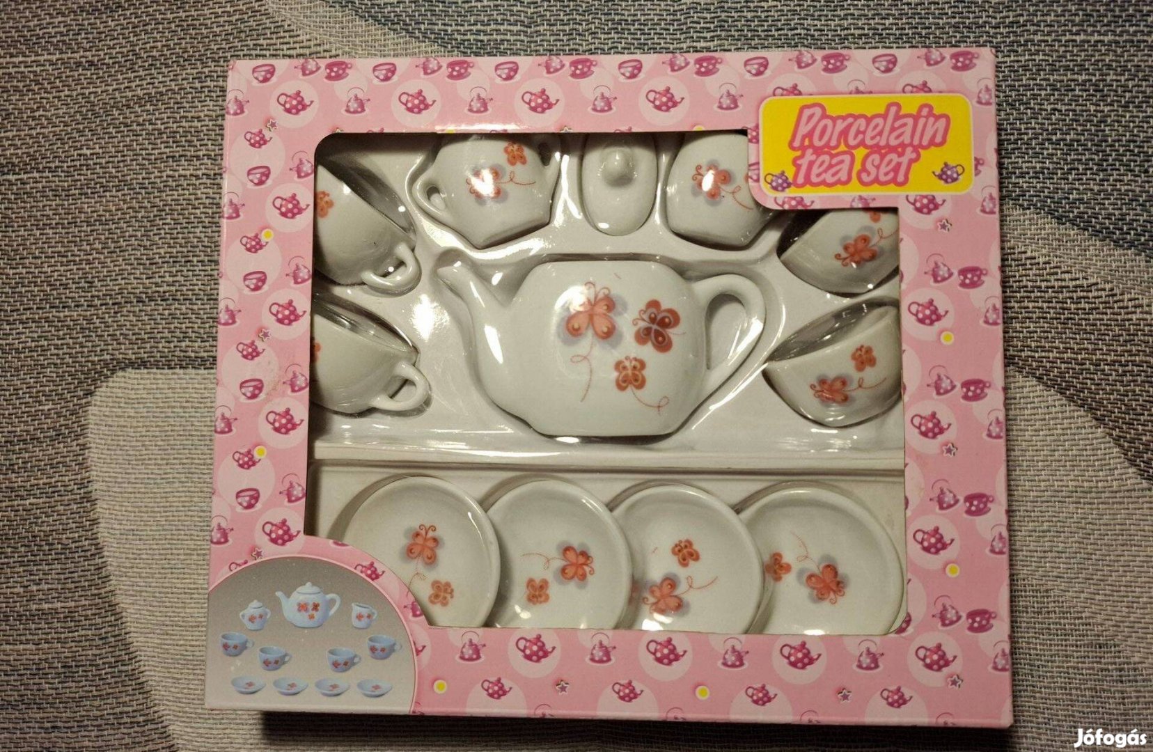 Játék teáskészlet porcelán