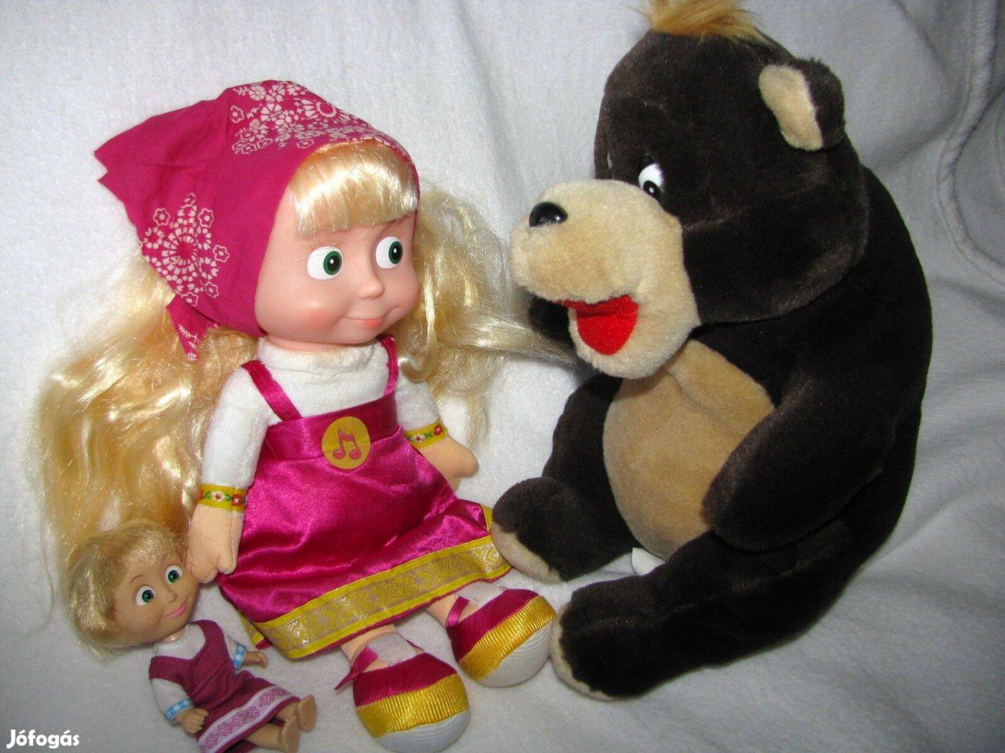 Játékfigura Mása játékbaba, és Medve 30cm, Mása és a Medve újak