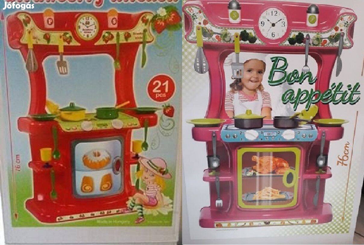 Játékkonyha kiegészítőkkel 2 színben