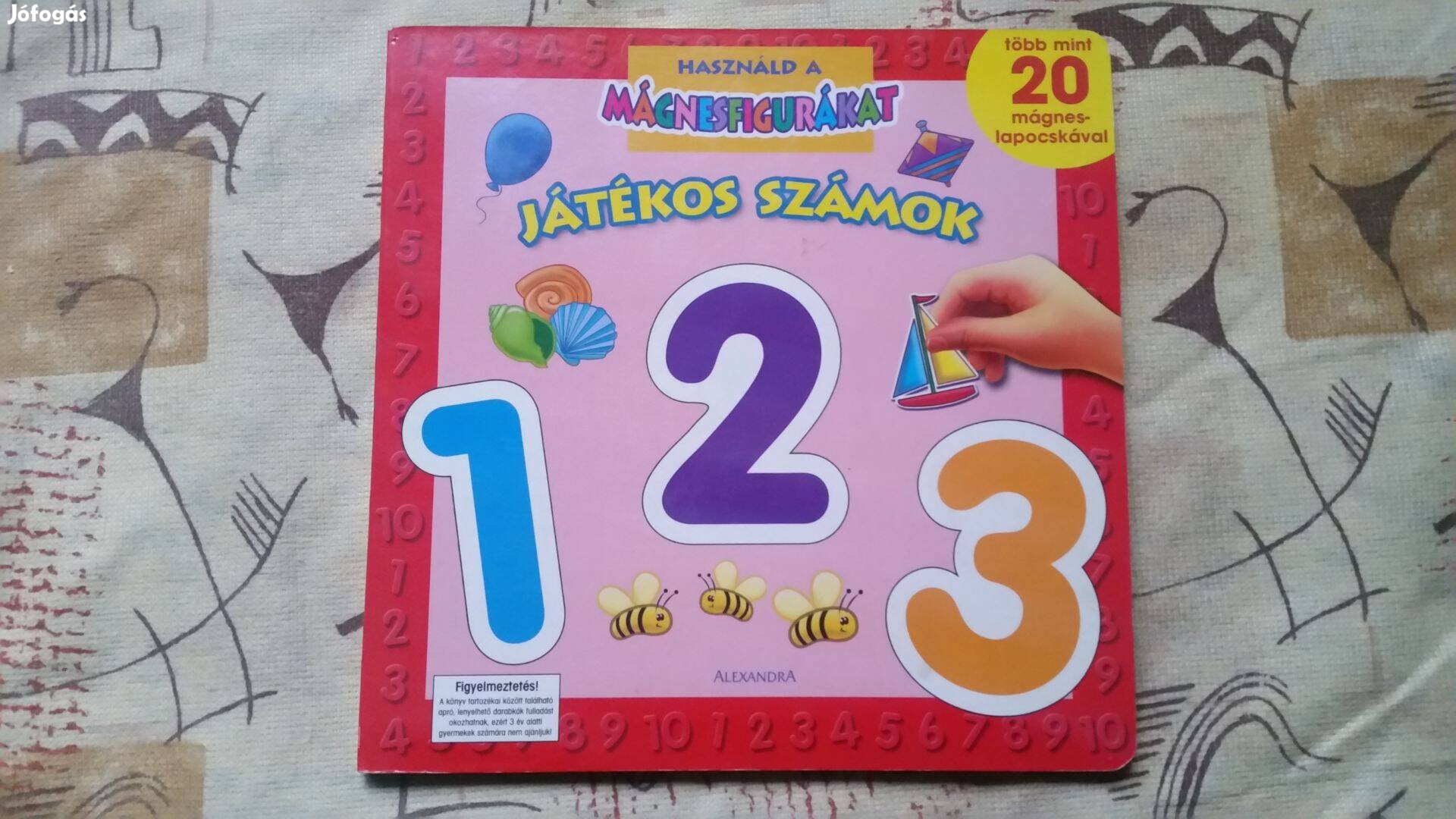 Játékos számok -mágneses lapocskákkal Hajtogatós