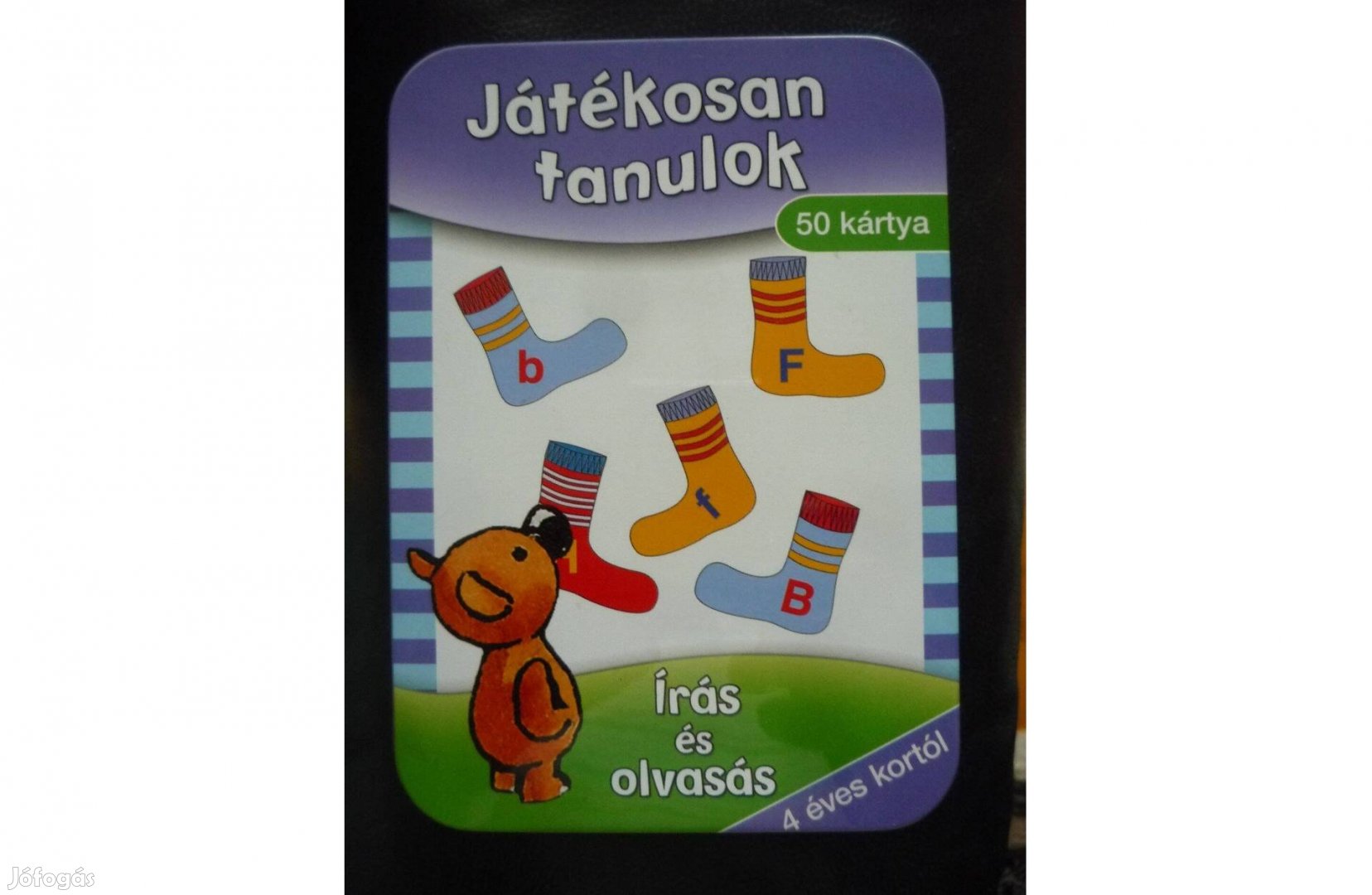 Játékosan tanulok Írás és olvasás 50 db kártya fém dobozban