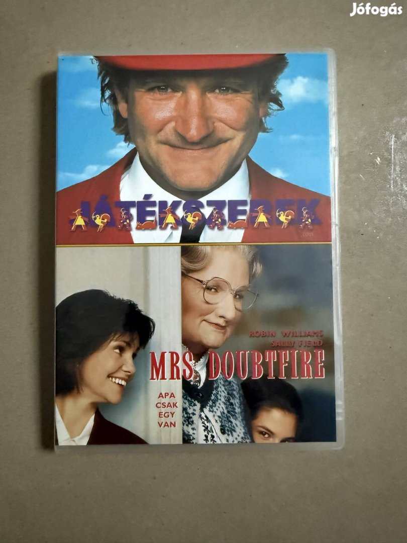 Játékszerek és a Mrs doubtfire dvd