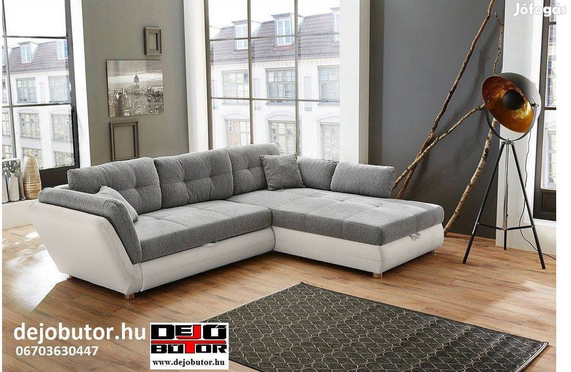 Java L szürke sarok párnás sarok kanapé ülőgarnitúra
