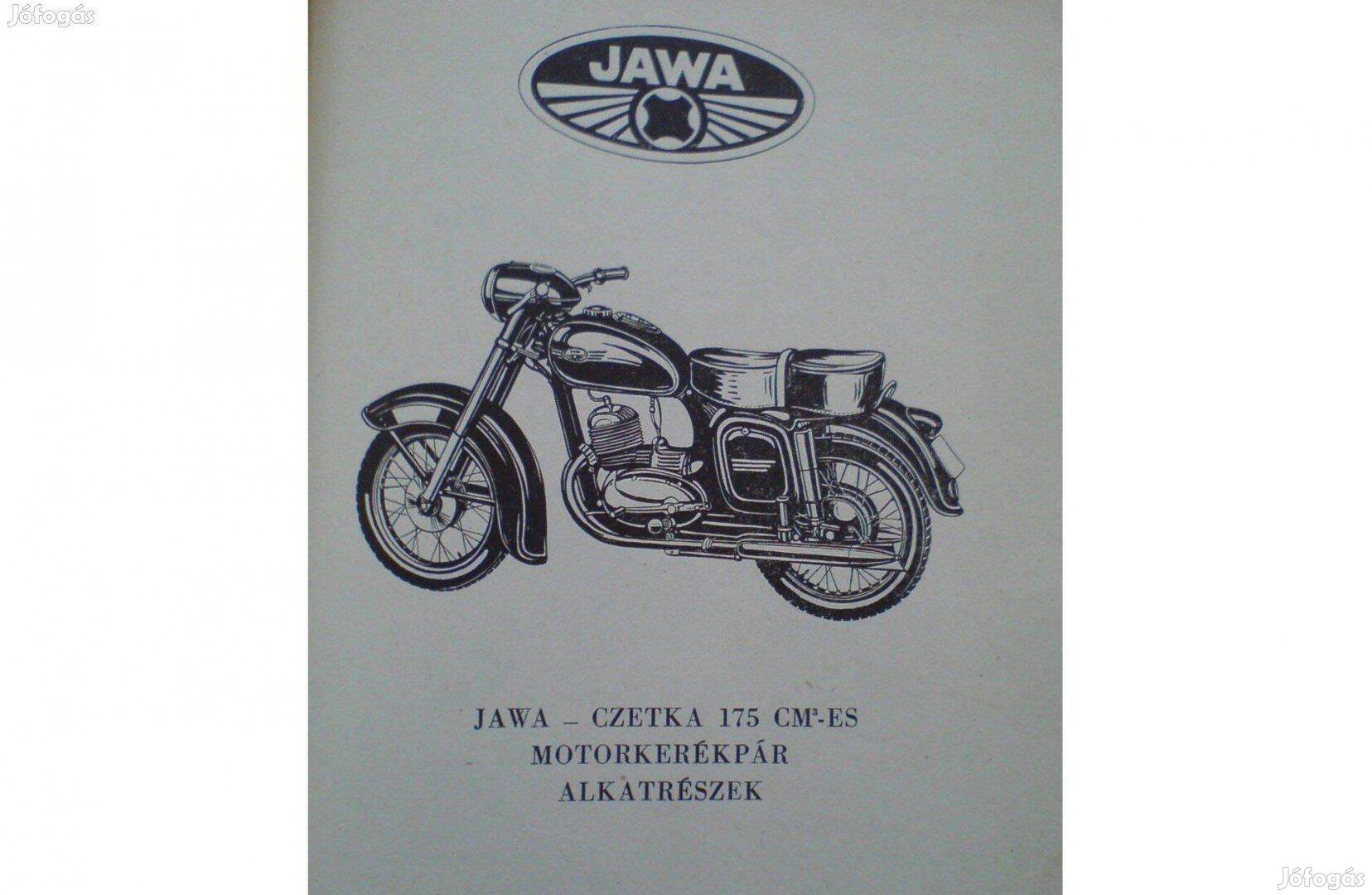 Jawa Cetka 175 ös motorkerékpár alkatrész katalógus