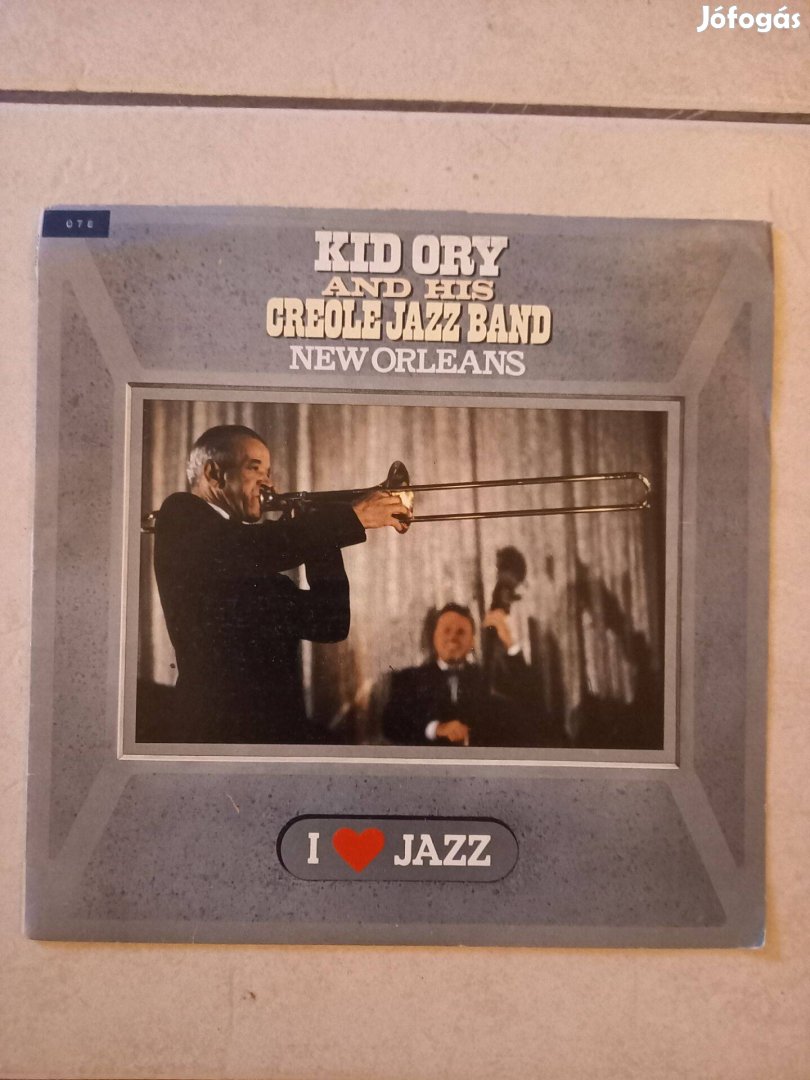 Jazz bakelit lemez Kid Ory & Creole jazz band