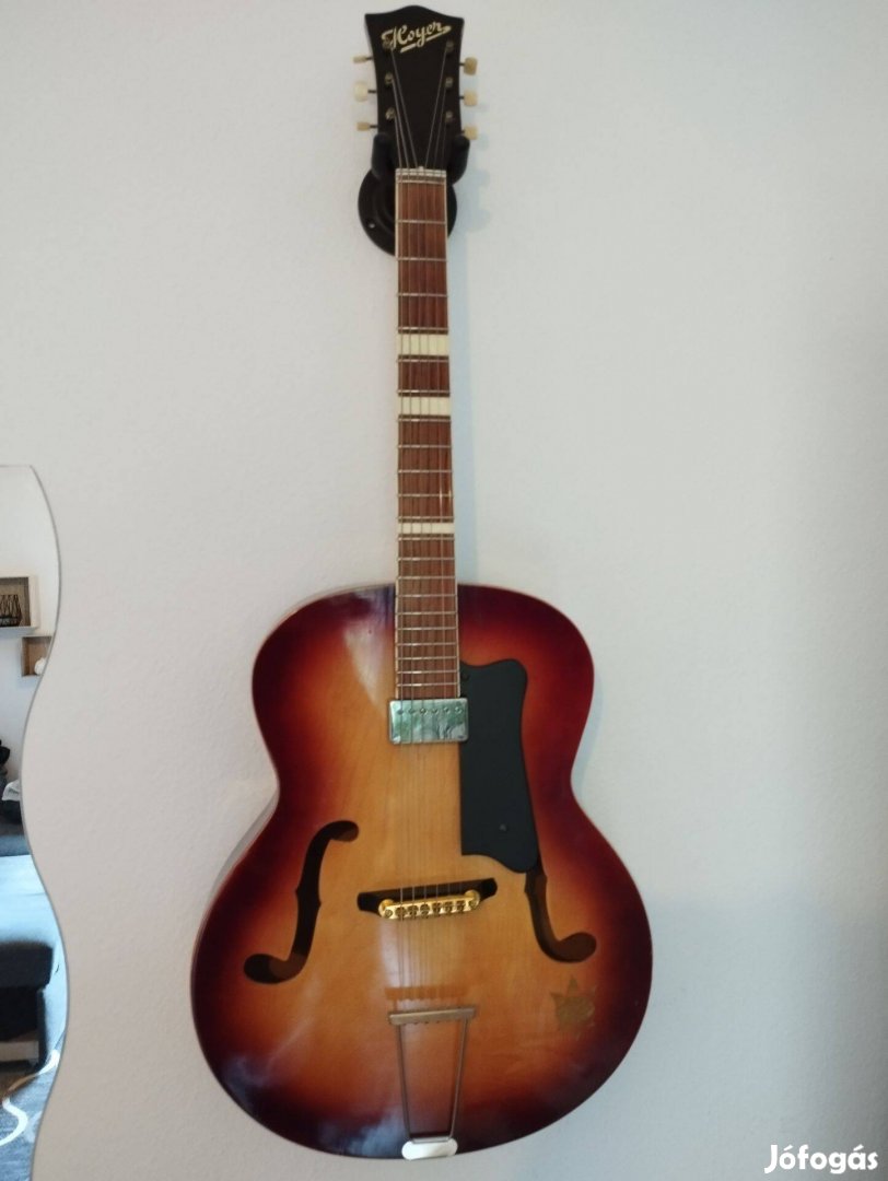 Jazzgitar, jazz gitár Rodebald Hoyer ritkaság az 1960-as évekből