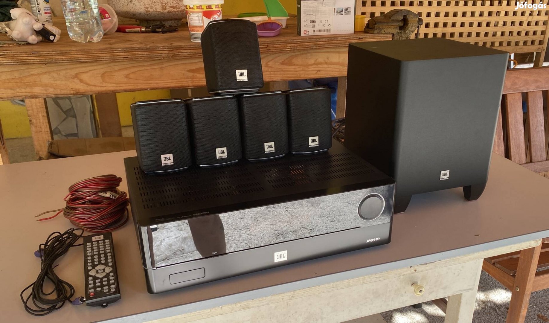 Jbl 5.1 home cinema, házimozi, erősítő, hangfal, megkímélt