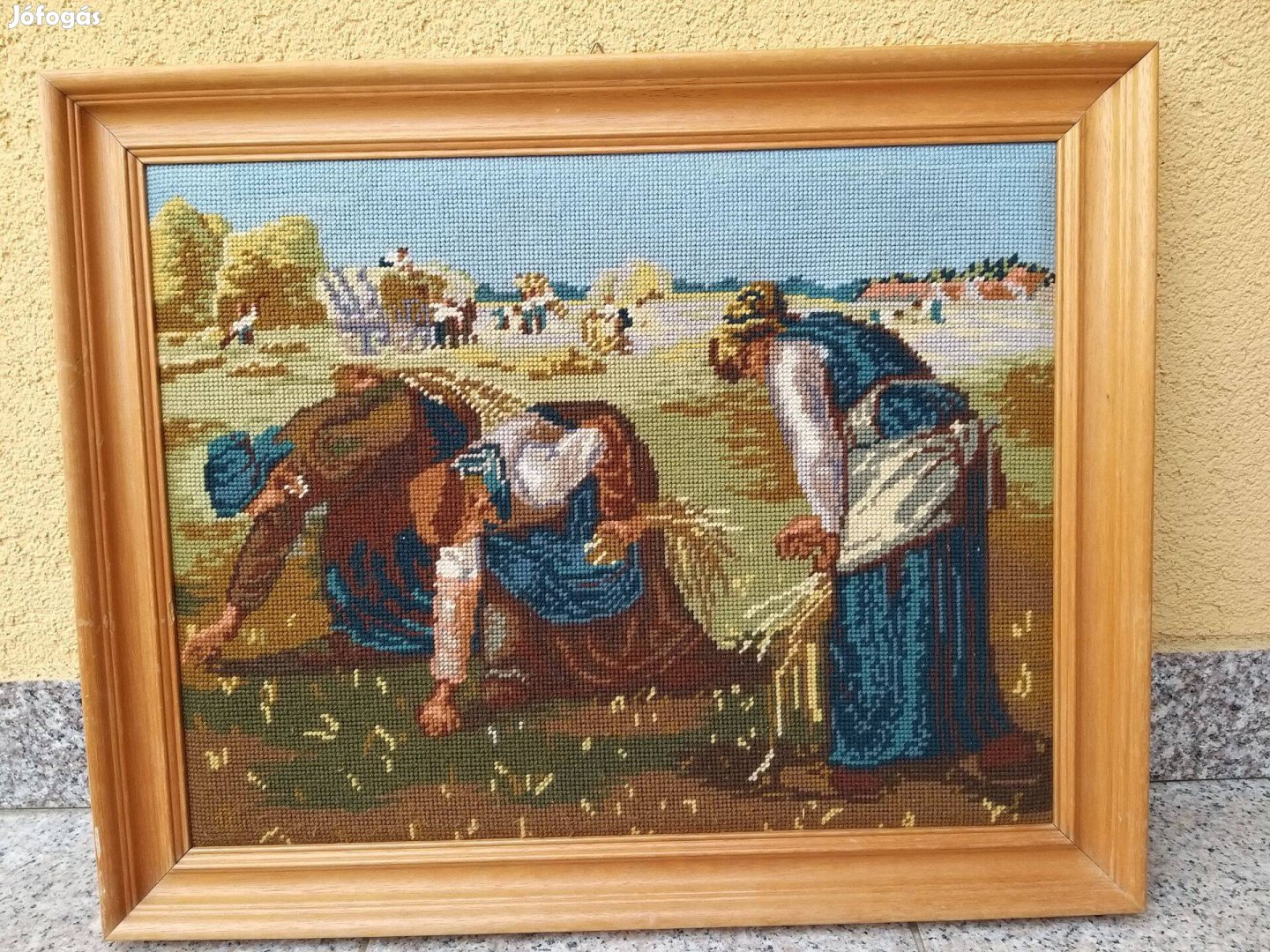 Jean-Franois Millet Kalászszedők gobelin kép 58 x 47 cm
