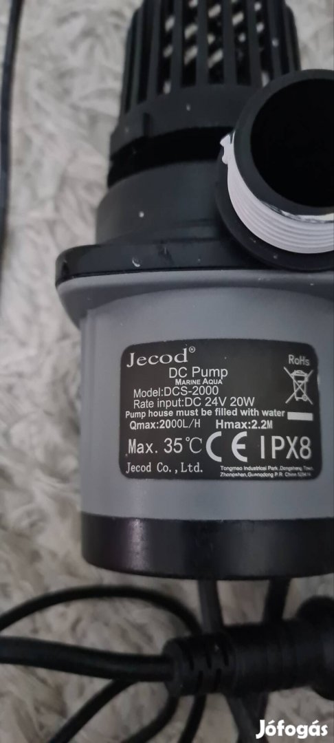 Jebao dcs2000 felnyomó pumpa