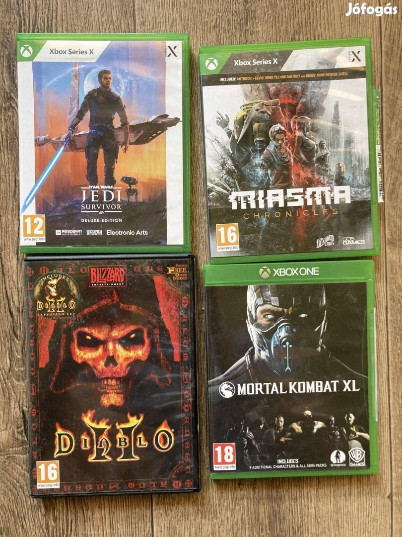 Jedi, Miasma, Mortal Kombat XL, Diablo II. eladó