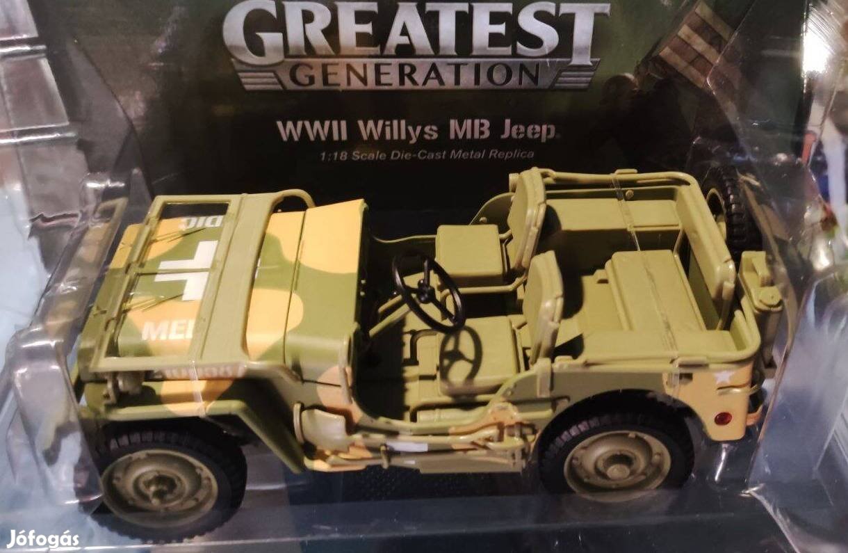 Jeep MB Willys US Army Medical 1941 1:18 Auto World