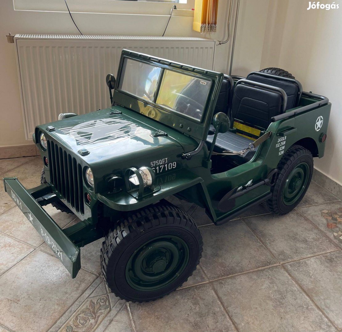 Jeep Willys 4WD 4x4 elektromos gyermekautó