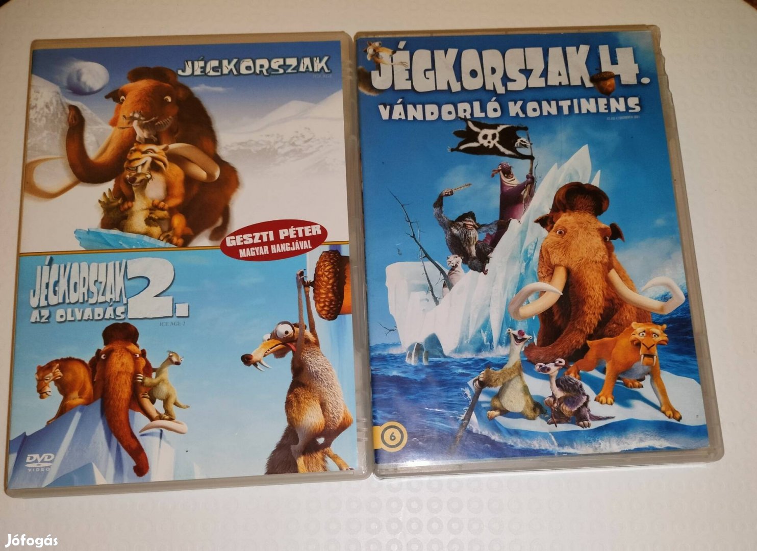 Jégkorszak 1 , 2, 4 dvd egyben 1499 ft