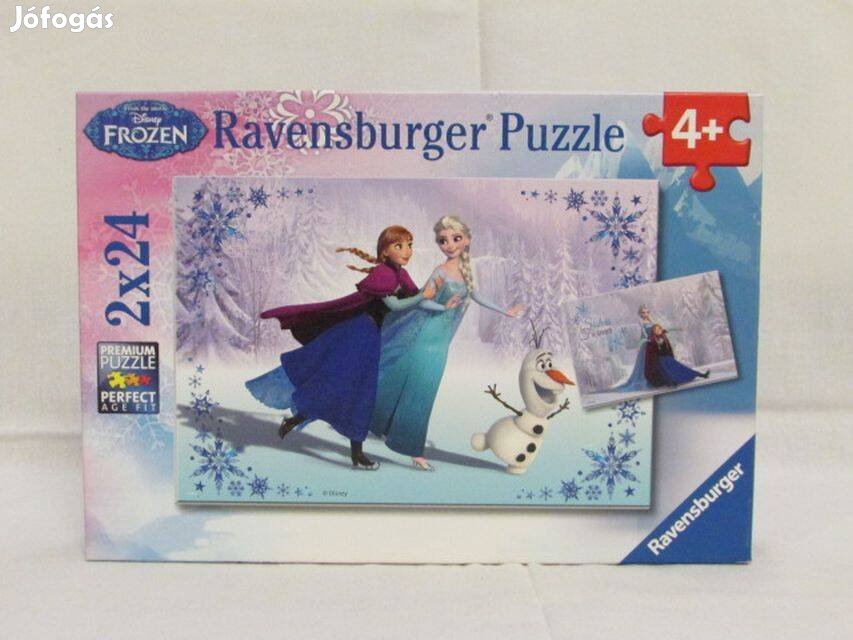 Jégvarázs puzzle 2x24 db-os, Ravensburger Frozen puzzle