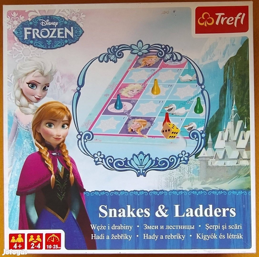 Jégvarázs társasjáték - Snakes & Ladders - Frozen