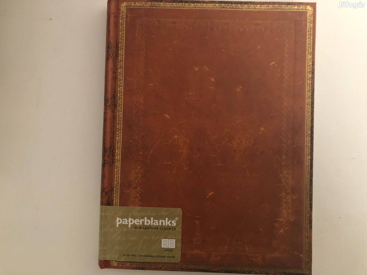 Jegyzetfüzet márka Paperblanks, bélelt, bekötött, méret 18 cm széles