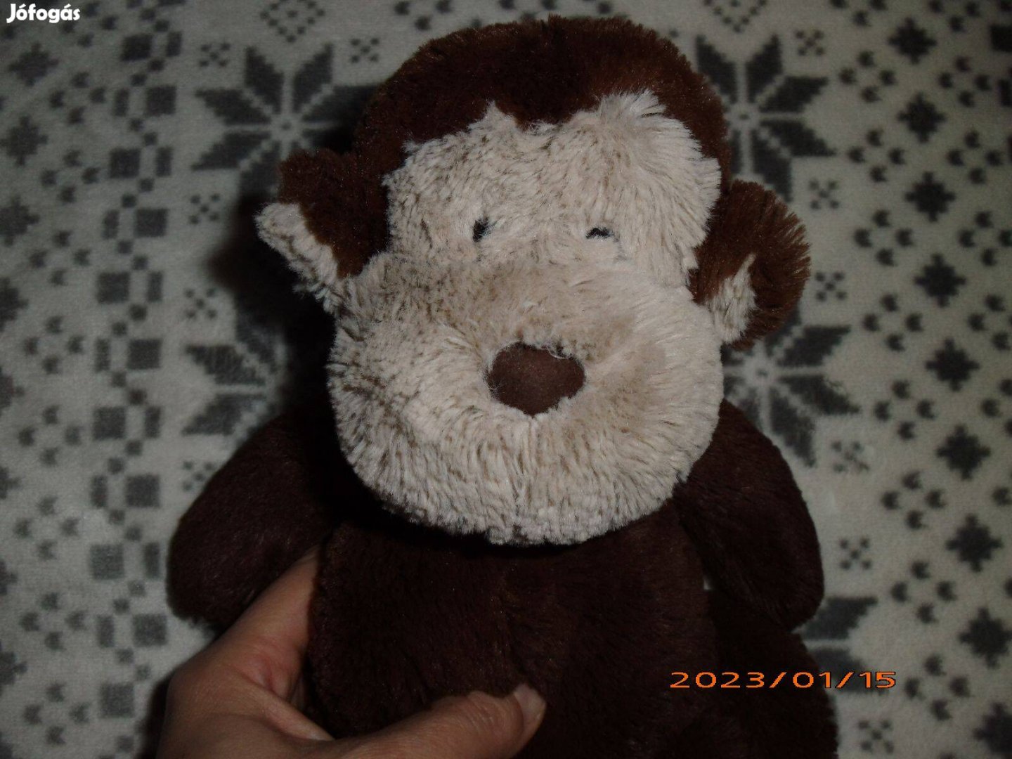 Jellycat Snuffles monkey - majom plüss