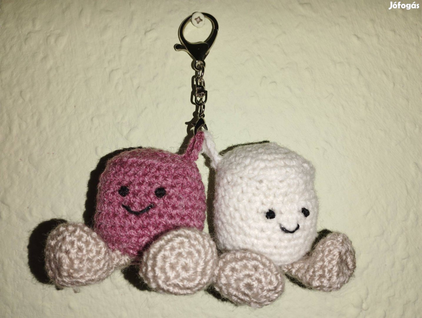 Jellycat marshmellow/pillecukor kulcstartó, bag charm