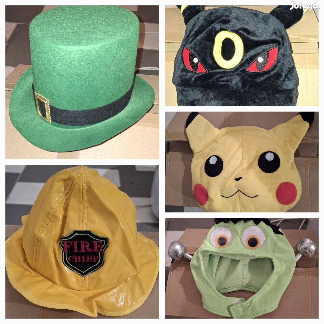 Jelmez kiegészítők Pokémon Pikachu Leprechaun tűzoltó űrlény