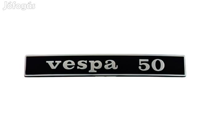 Jelvény Vespa 50 fekete / króm