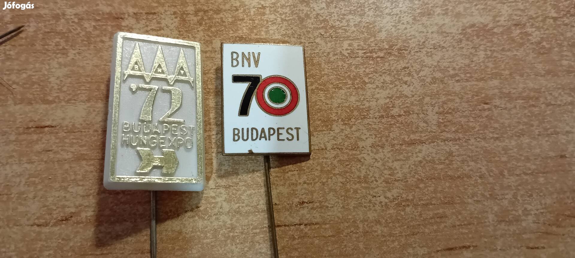 Jelvény kitűző Bnv és Hungexpo