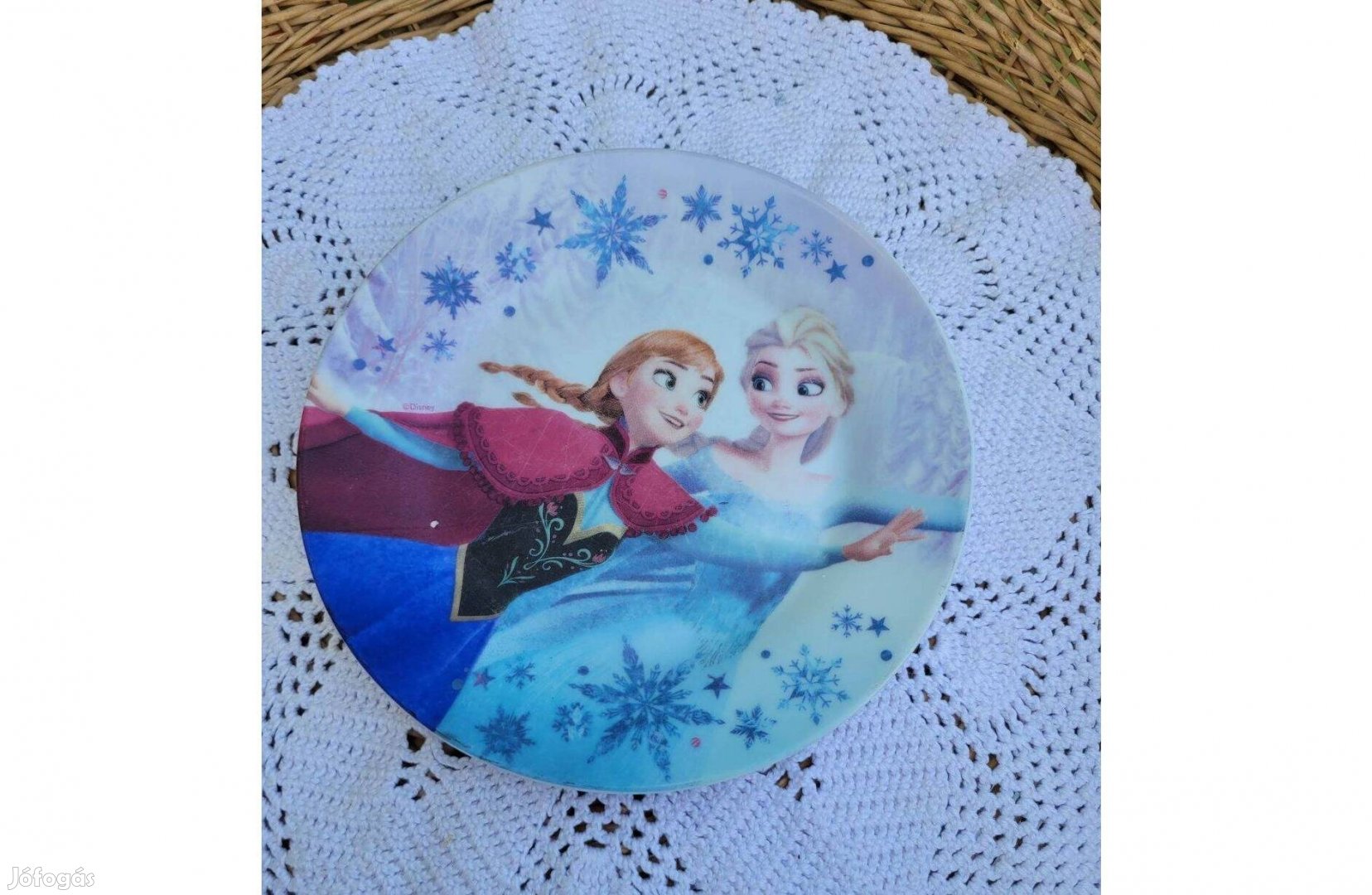 Jelzett, Disney Frozen Jégvarázs - porcelán gyerek tányér