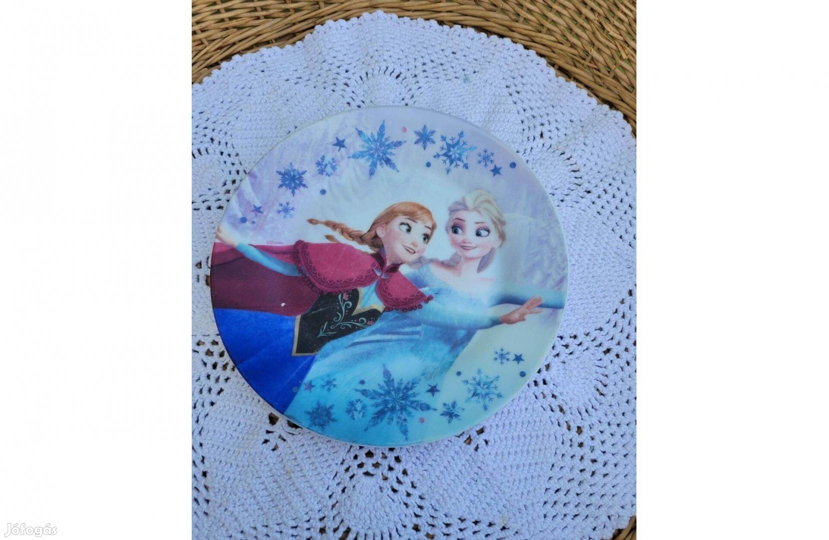 Jelzett, Disney Frozen Jégvarázs - porcelán gyerek tányér