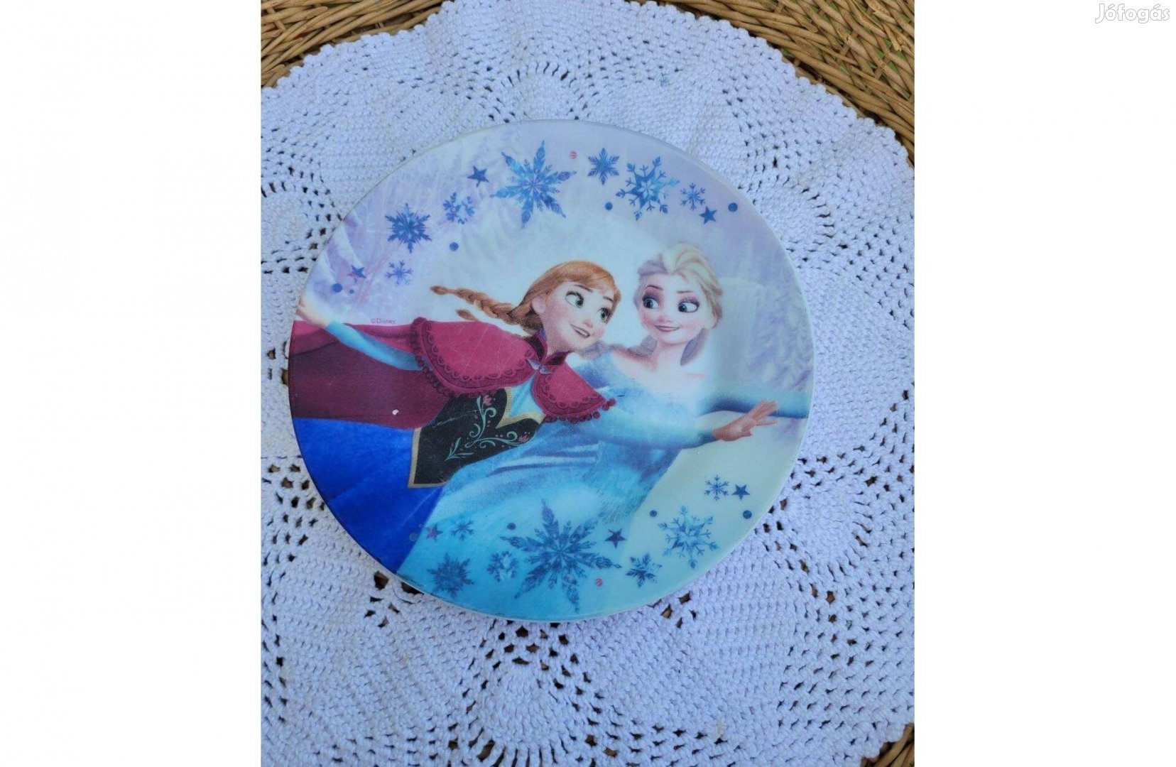 Jelzett, Disney Frozen Jégvarázs - porcelán gyerek tányér