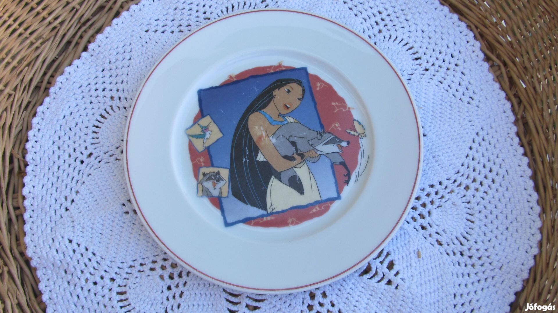 Jelzett, Pocahontas mintás porcelán gyerek tányér