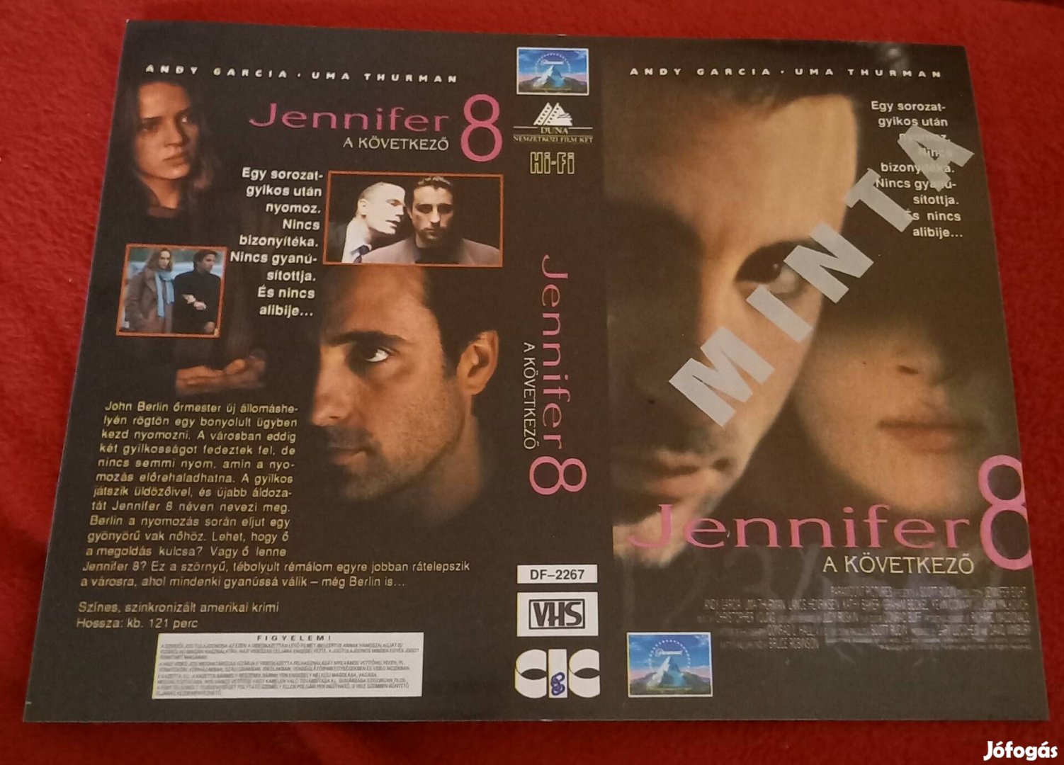 Jennifer 8 - thriller vhs - Uma Thurman