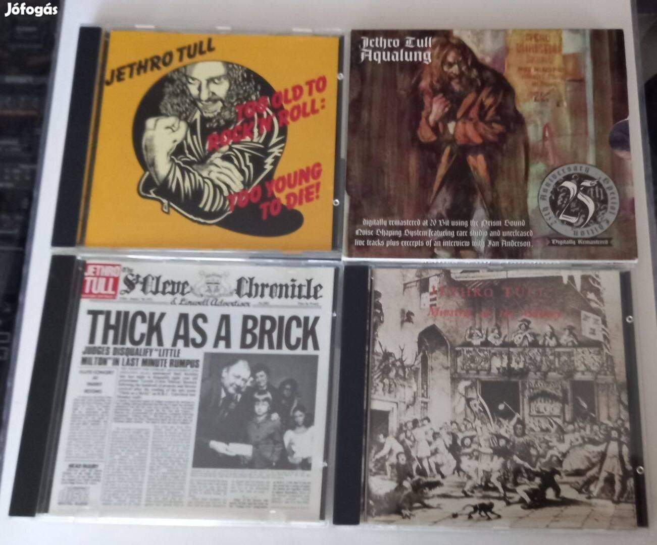Jethro Tull 4 db cd lemez egyben